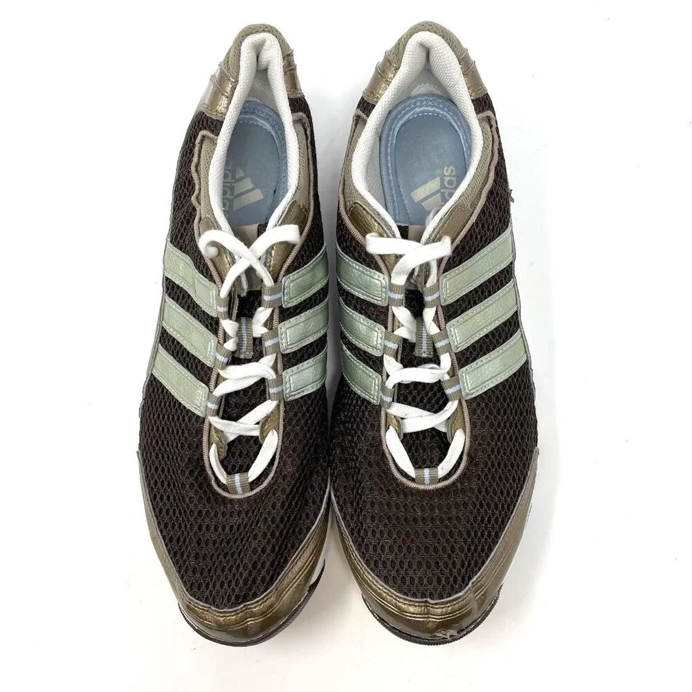 Adidas 3D‎ Cushion Women’s Size 8.5 Running Training Shoes Brown Green Blue
